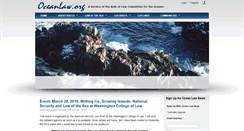 Desktop Screenshot of oceanlaw.org